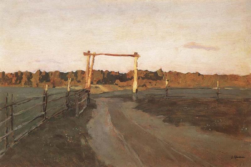 Levitan, Isaak Sommerabend oil painting image